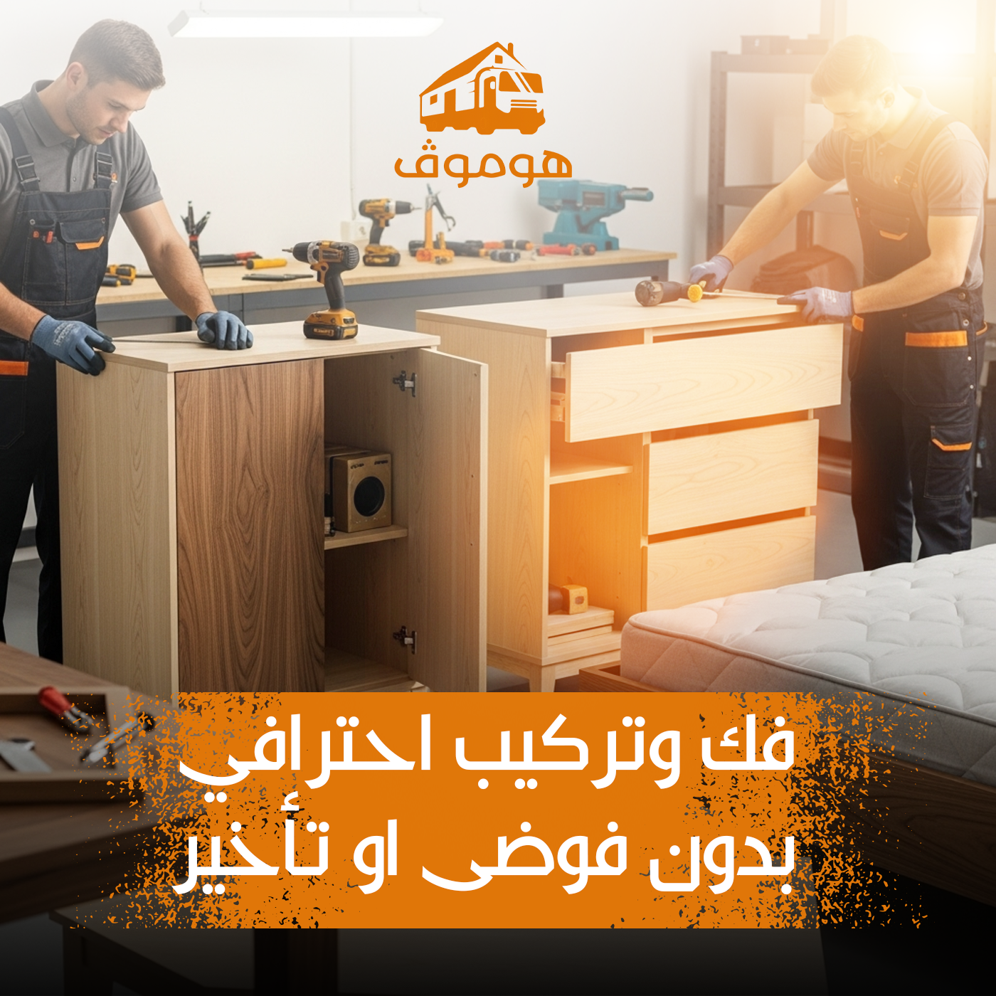 فك وتركيب الأثاث